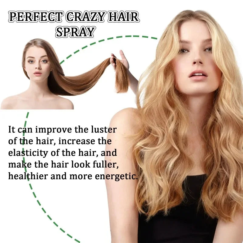 Fluffy Volumising Hair Spray Hair Thickening Refreshing Freshing Oil Control Frizz Treatment Firm Hold No Wash Dry Hair Spray