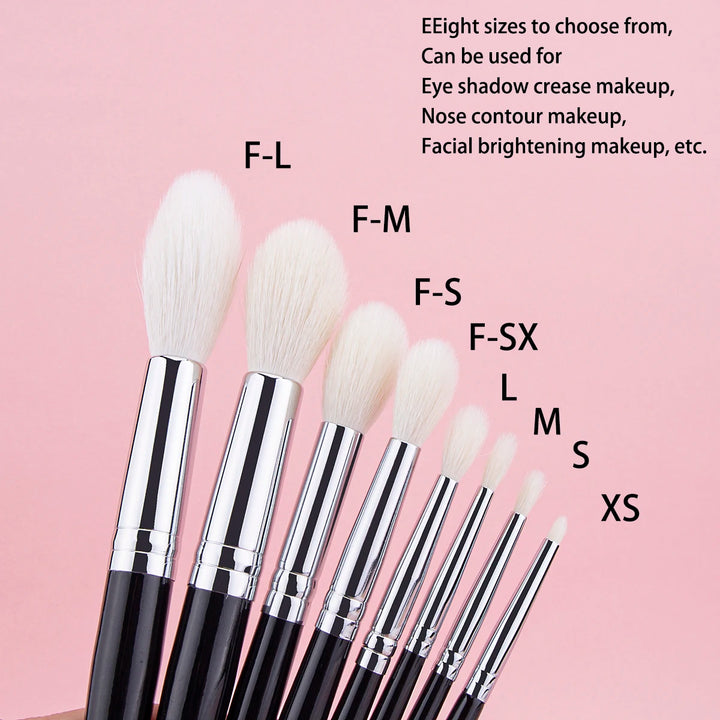 Highlighter Brush Eyeshadow Crease Brush Contour Crease Highlighter Sculpting Makeup Brushes 100% Goat Hair Tapered Beauty Tool