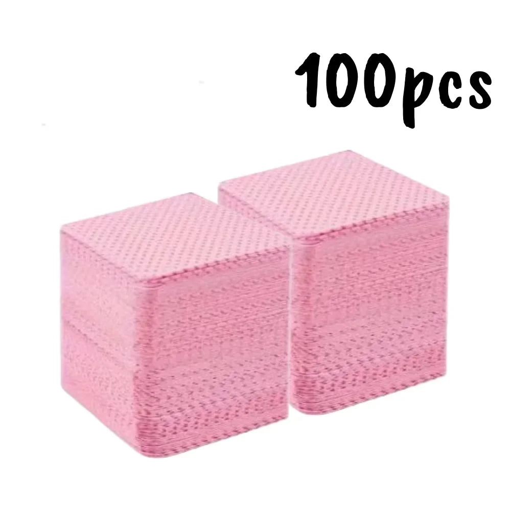 20/600pcs Lint-Free Nail Wipes Gel Cleansing Tissues Aluminum-Free Nail Polish Remover Pads for NaiArt Beauty Cleaning Care Tool