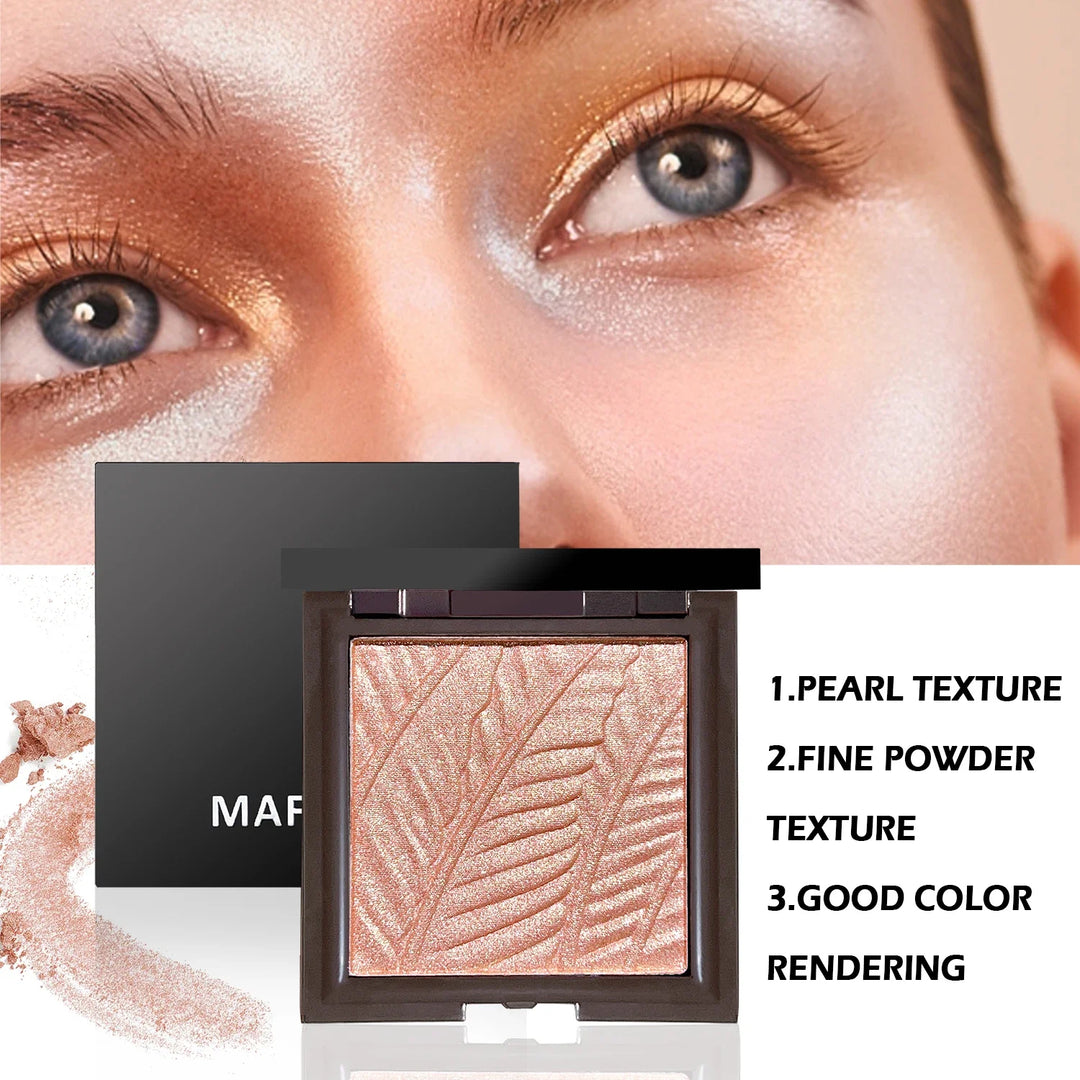 Star Eyes Mini Silver Block 3-in-1 Multifunctional Powder – Highlighter, Eyeshadow & Contour, All-in-One Formula, No Fallout