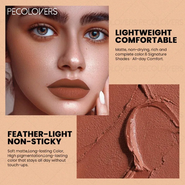 1pcs Multi-color Lipstick, Brown Lip Gloss, Multi-color Selection, Non-dry Lip Gloss, Full and Charming Lips, Lip Cosmetics