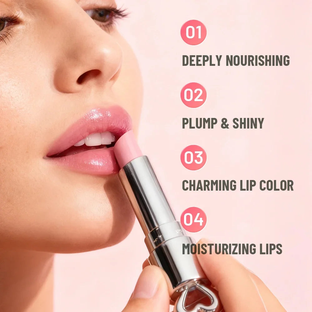 Moisture Lip Balm Hydrating Color Change Nourishing Repair Dark Lines Brightens Jelly Glossy Water Based Tint