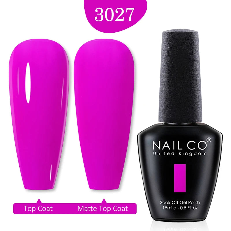 NAILCO Red Colors Series 15ML Nail Gel Polish Nail Supplies Semi Permanent For Nail Art Manicure Soak Off LED UV Hybrid Varnish