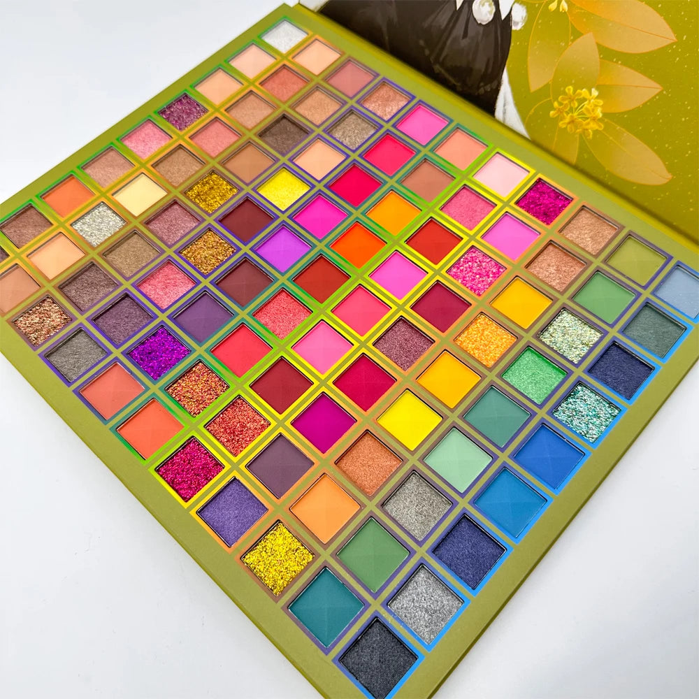 Maximalist 99-Color Eyeshadow Palette – Matte & Shimmer, Highly Pigmented, Easy Blend, Ultimate All-in-One for Endless Spring