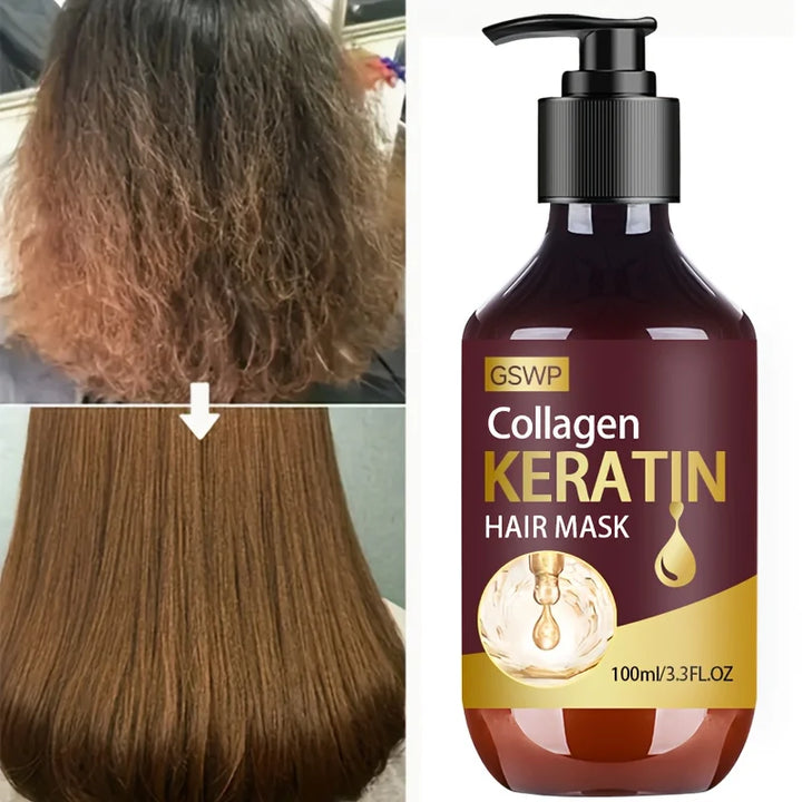 GSWP Collagen Keratin Hair Mask, Suitable for Dry Hair Moisturizing, Thermal Protection, 7in 1 Hair Mask, 100/200mL