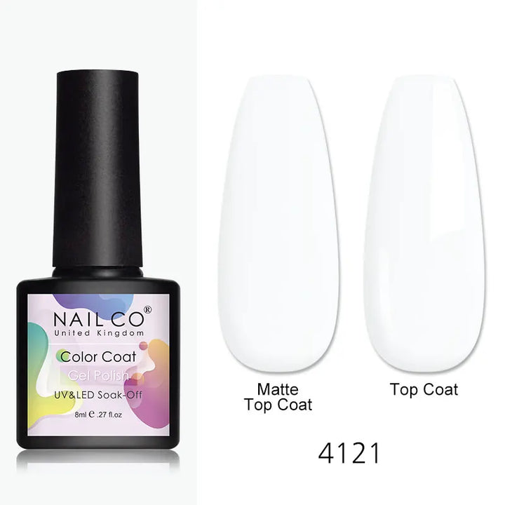 NAILCO 131Colors Vernis Semi Permanent UV Varnish Gel Nail Polish Nails Art Gel Manicure TOP BASE Varnish Hybrid