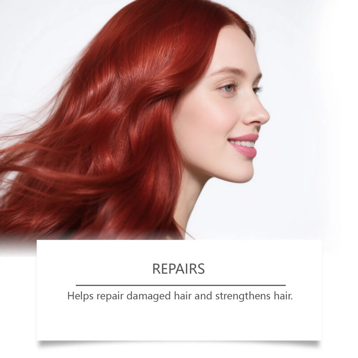 HOEGOA 90G Red Hair Mask, Hydrates And Moisturizes, Repairs Hair, Replenishes And Revitalizes Color, Locks And Protects Color