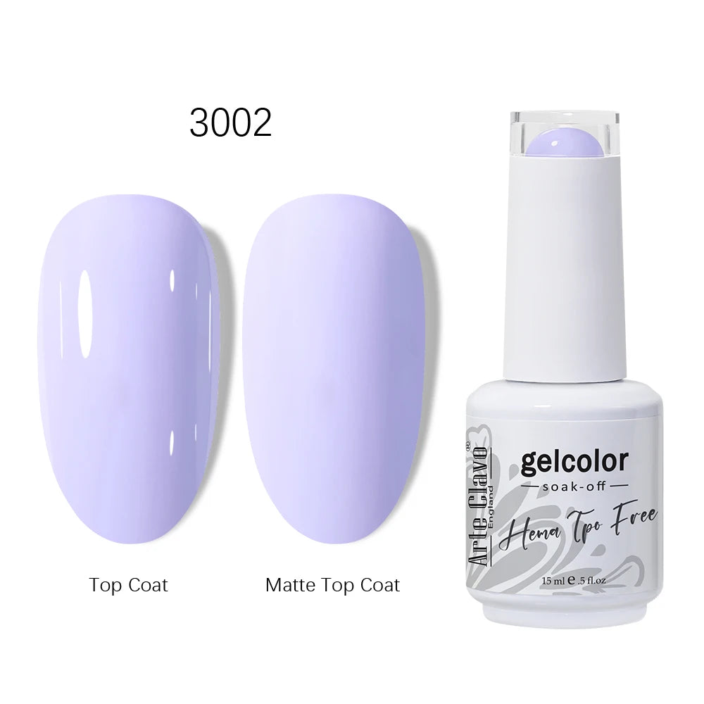 Arte Clavo 15ml HEMA TPO FREE Gel Nail Polish Pink Hybrid Nail Manicure Semi-permanent Enamels Varnish For UV LED Nails Supplies