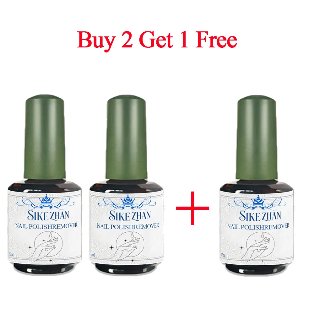 Fast Gel Nail Polish Remover Set: No Soak-Off Magic Burst Remover with Stainless Steel Cuticle Tools & File, 3-5 Mins Removal