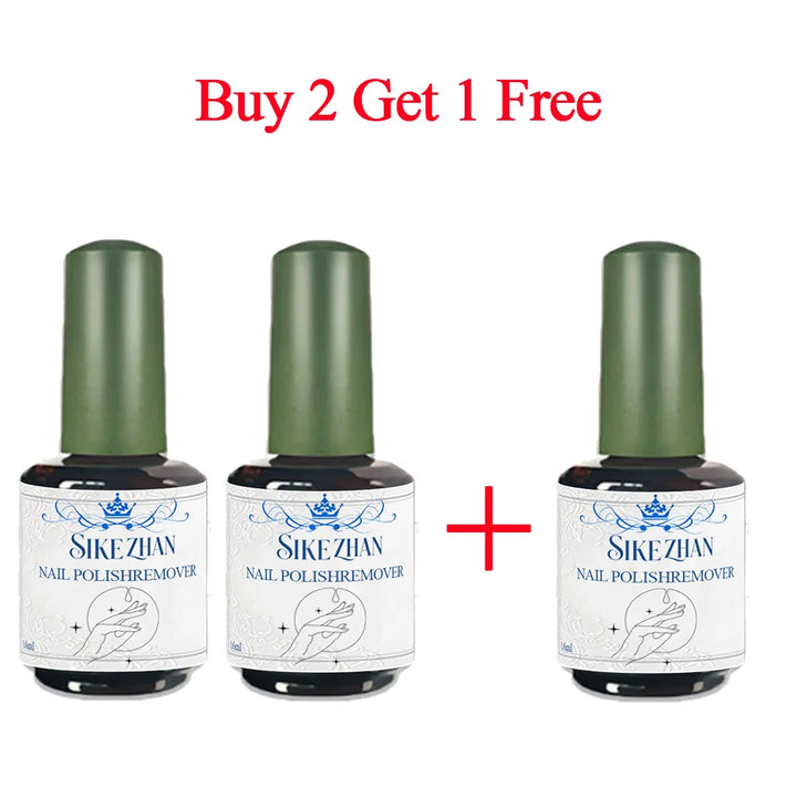 Fast Gel Nail Polish Remover Set: No Soak-Off Magic Burst Remover with Stainless Steel Cuticle Tools & File, 3-5 Mins Removal