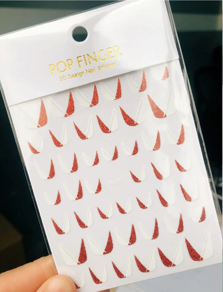Nail Art Stickers Water Decals Eyes Stripe Nail Art Decorations for Manicure Accessories Press on Nails Foil Stickers and Decals