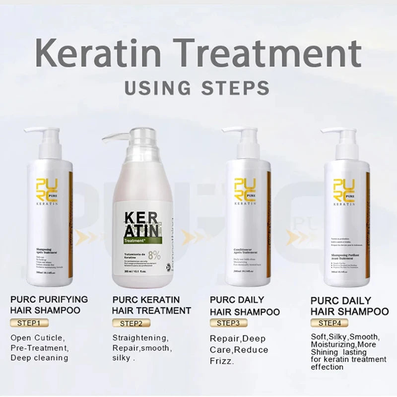 PURC Daily Conditioner Keratin Post-straightening Treatment Nourishes & Hydrates Hair Mask 300ml