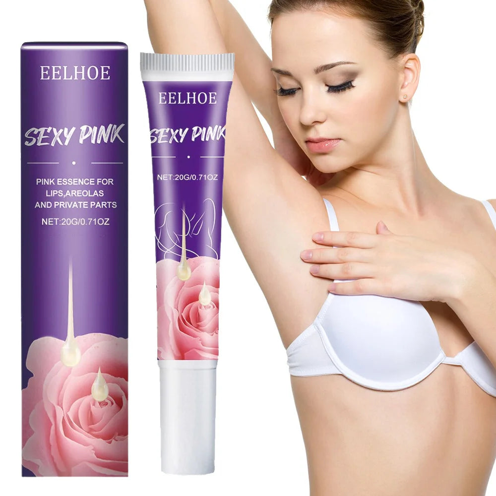 Women Lips Private Part Pink Underarm Intimate Whitening Dark Nipple Anal Bleaching Cream Remove Dull Pigments Brighten Serum