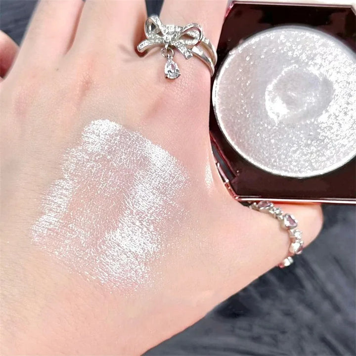 Diamond Highlighter Facial Bronzer Palette Platinum Shimmer Face Contour Powder Flash Body Base Illuminator - Water Light Makeup