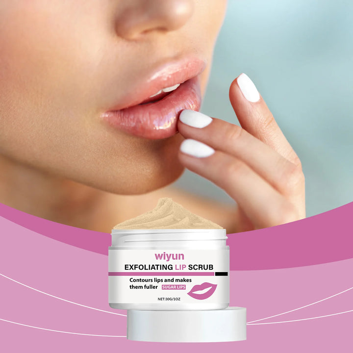 Gentle Lip Scrub, Exfoliating & Moisturizing Lip Care, Hydrating Sugar Scrub for Soft Smooth Lips