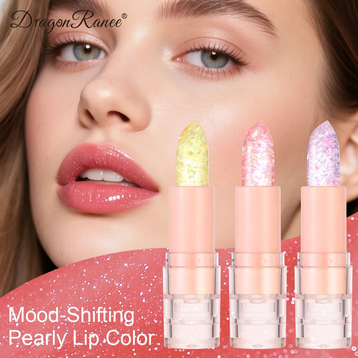 Lipstick That Is Moisturizing, Non-Sticky, Long-Lasting, Hydrating, and Color-Changing with a Fine Shimmer, Waterproof, and Non-Transferable