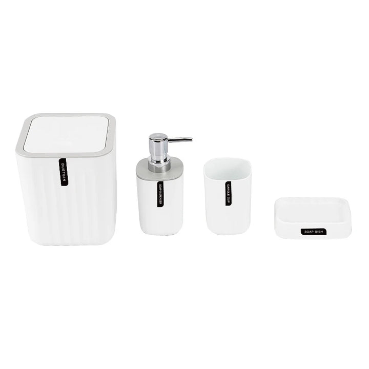 Bathroom Accessories Sets, Toothbrush Holder, Lotion/Soap Dispenser, Cup, Soap Dish, Classic Contemporary Modern Decorative