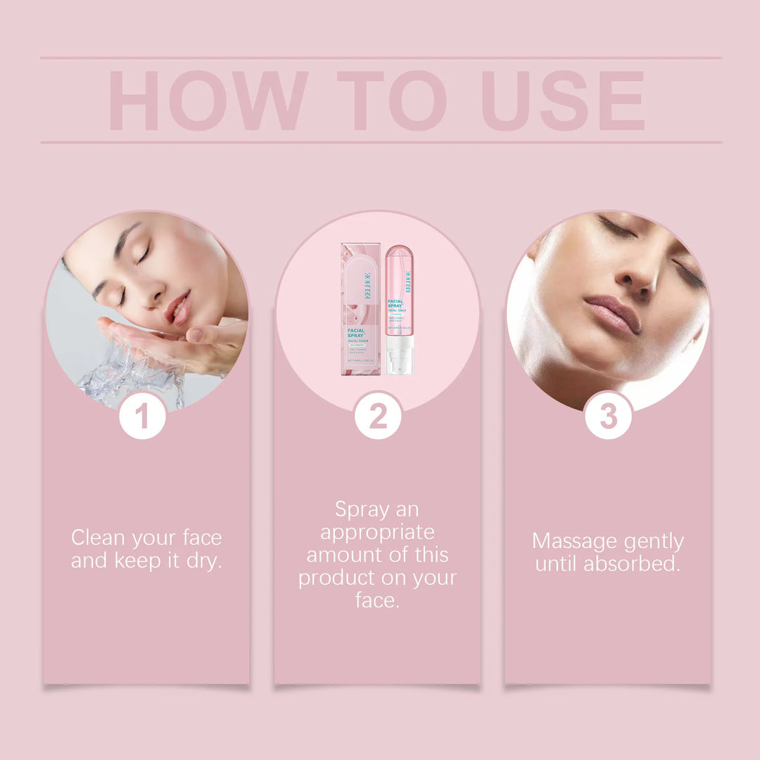 Eelhoe Nicotinamide Face Toner Spray Remove Acne Keep Smooth Fading Fine Lines Deeply Moisturizing Facial Nourishing Toners