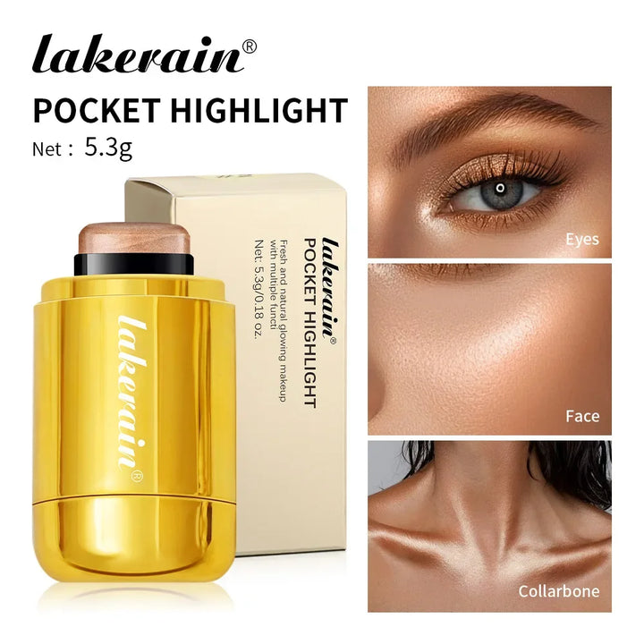 Pearl Peach Cheek Highlight Blush Stick Bronzers Contouring Shimmer Rouge Cream Glowing Brightening Skin Tone Cosmetics Tubes