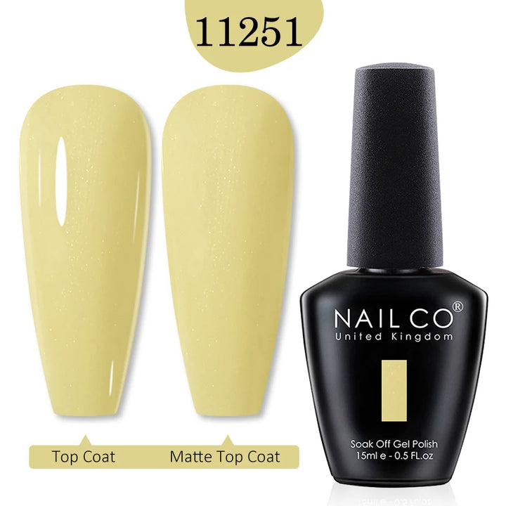 NAILCO Red Colors Series 15ML Nail Gel Polish Nail Supplies Semi Permanent For Nail Art Manicure Soak Off LED UV Hybrid Varnish