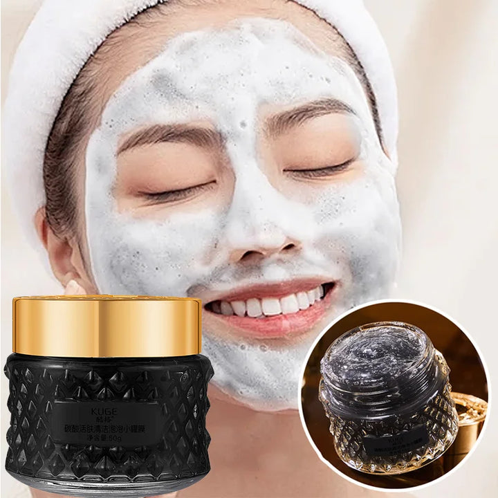50g bamboo charcoal acid deep cleaning facial mask - clean pores and blackheads, not tight and lasting moisturizing after wash