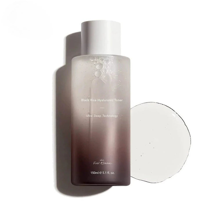 Black Rice Hyaluronic Toner for Sensitive Skin Fragrance Free, Deep Hydration, Glass Skin, Korean Skincare