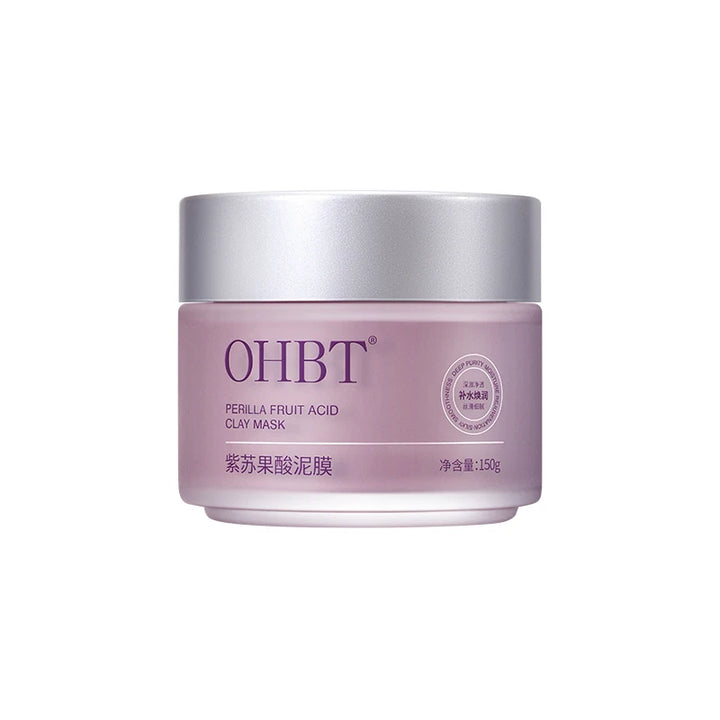 OHBT Perilla Fruit Acid Clay Mask Deep Cleansing Mud Mask Oil Control Mask Deep Moisturizing Fast Absorption 150g