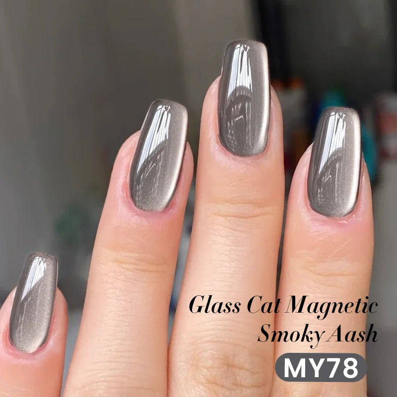 BORN PRETTY 10ml Silver Water Light Cat Magnetic Gel Nail Polish Nail Supplies Vernis Semi Permanent Gel for Fall Winter Nails