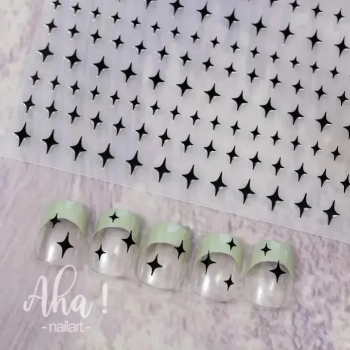 3D Small Bow Ribbon Bowknot Y2K Nail Sticker MIni Kawaii Japanese Adhesive Decals Nail Art Manicure Decorations DIY