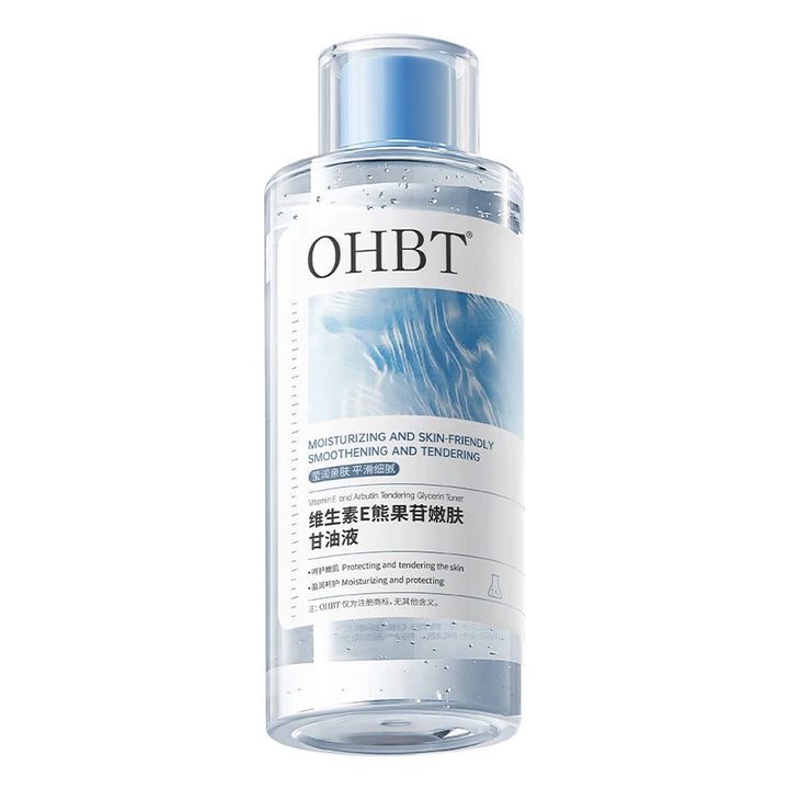 OHBT Vitamin E Arbutin Face Toner 500ml, Antioxidant Reduce Fine Lines VE Toner, Moisturizing Alleviate Nourish Glycerin Liquid
