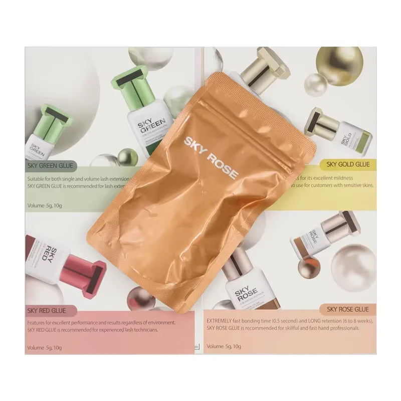 Korea Original 5ml Sky Glue Lady Black Powerful Lash Glue for Eyelash Extensions Low Irritation 1-2 Second Fast Drying Glue