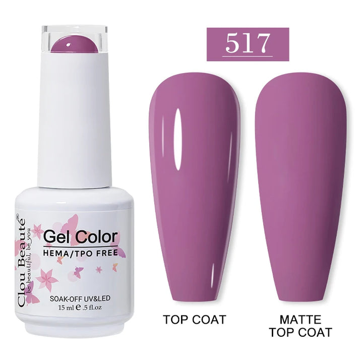Clou Beaute 15ml HEMA TPO FREE Gel Nail Polish Vernis Semi Permanent UV Nail Art Varnish Lakiery Hybrydowe Manicure Gel Polish