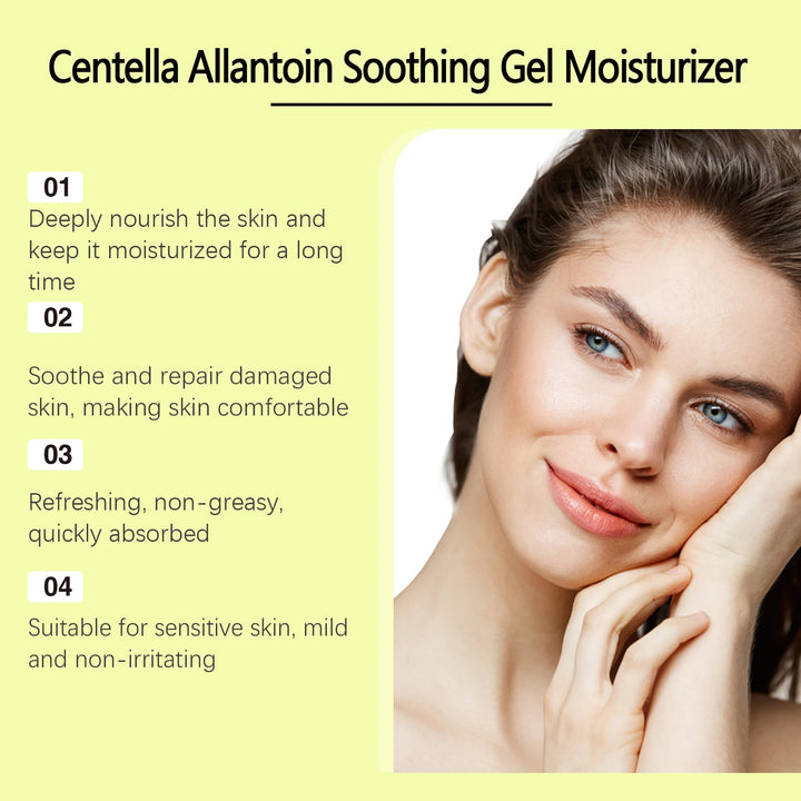 Centella Asiatica Soothing Gel Relieve Redness Moisturising Skin Reduce Dryness Anti Acne Repair Face Damaged Barrier Skin Care