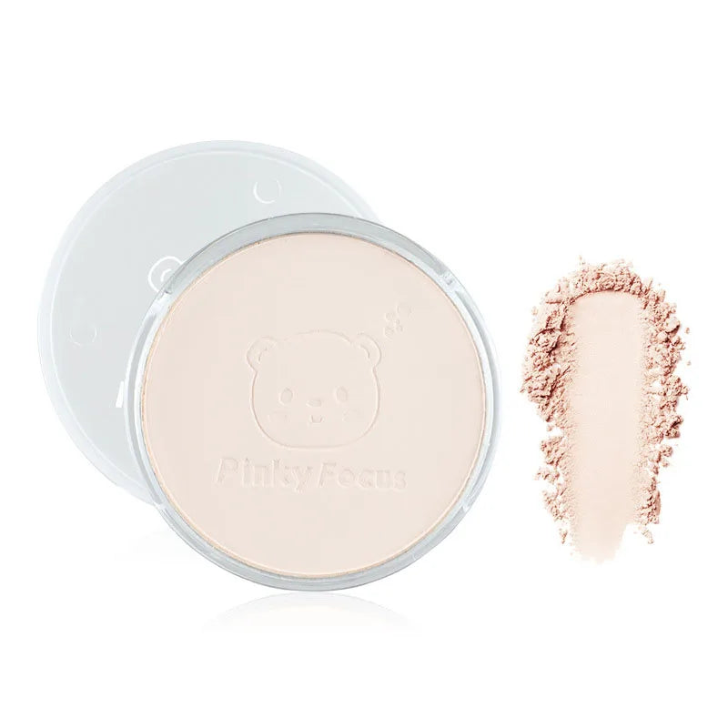 Pressed Powder White Brighten Transparent Oil Control Concealer Lasting Natural Face Makeup Setting Powder Waterproof Cosmetic