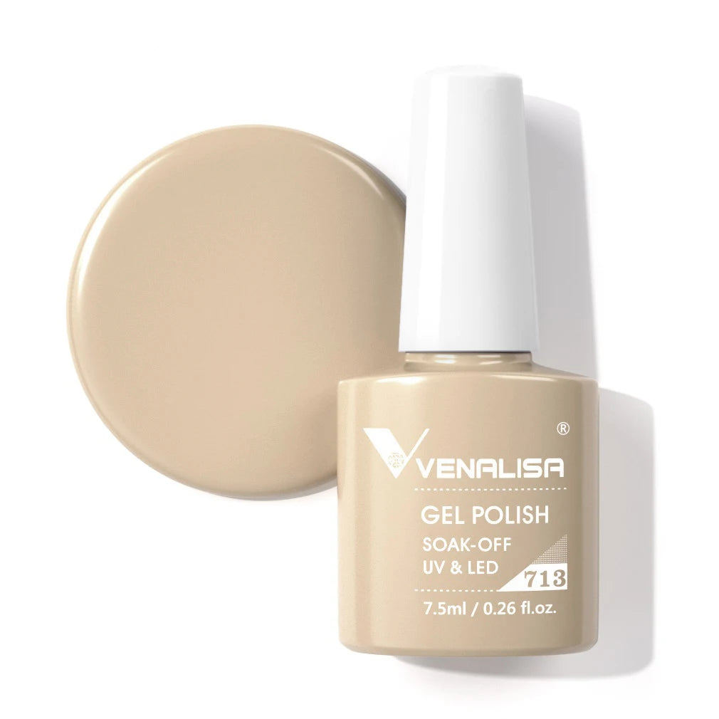 Venalisa HEMA TPO FREE Nail Gel Polish Glitter Gorgeous Full Coverage Soak Off UV LED French Nail Jelly Pink Nude Collection