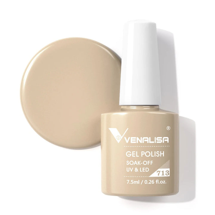 Venalisa HEMA TPO FREE Nail Gel Polish Glitter Gorgeous Full Coverage Soak Off UV LED French Nail Jelly Pink Nude Collection