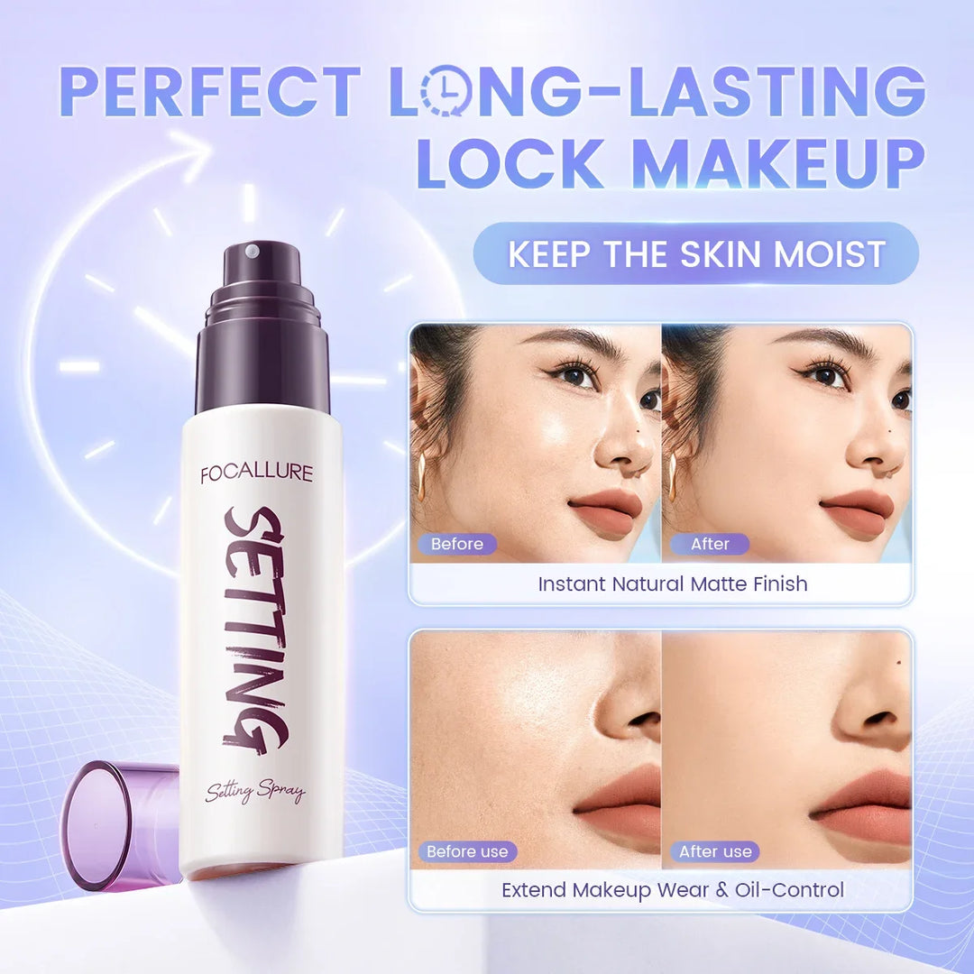 Makeup Setting Spray Fixing Mist For Dry Oily Skin Oil Control Long Lasting Moisturizing Face