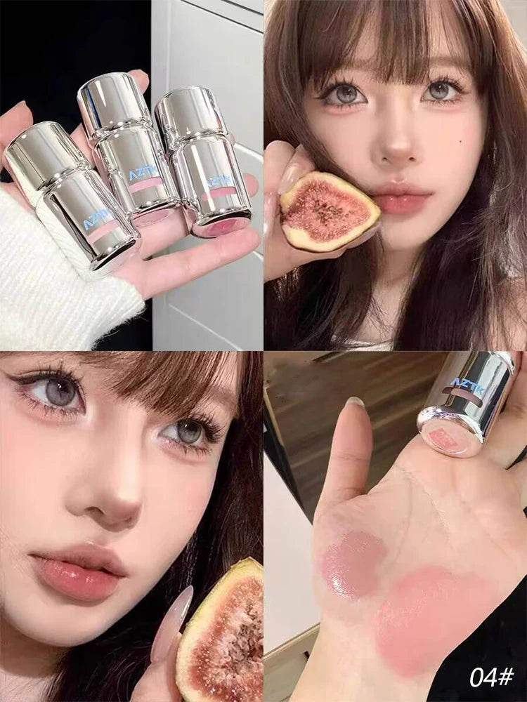 AZTK Liquid Blusher Jelly Color Chinese Blusher Makeup JC04 Aztk Brighten Face Nude Pink Purple Tint Blush Matte Rubores Rouge