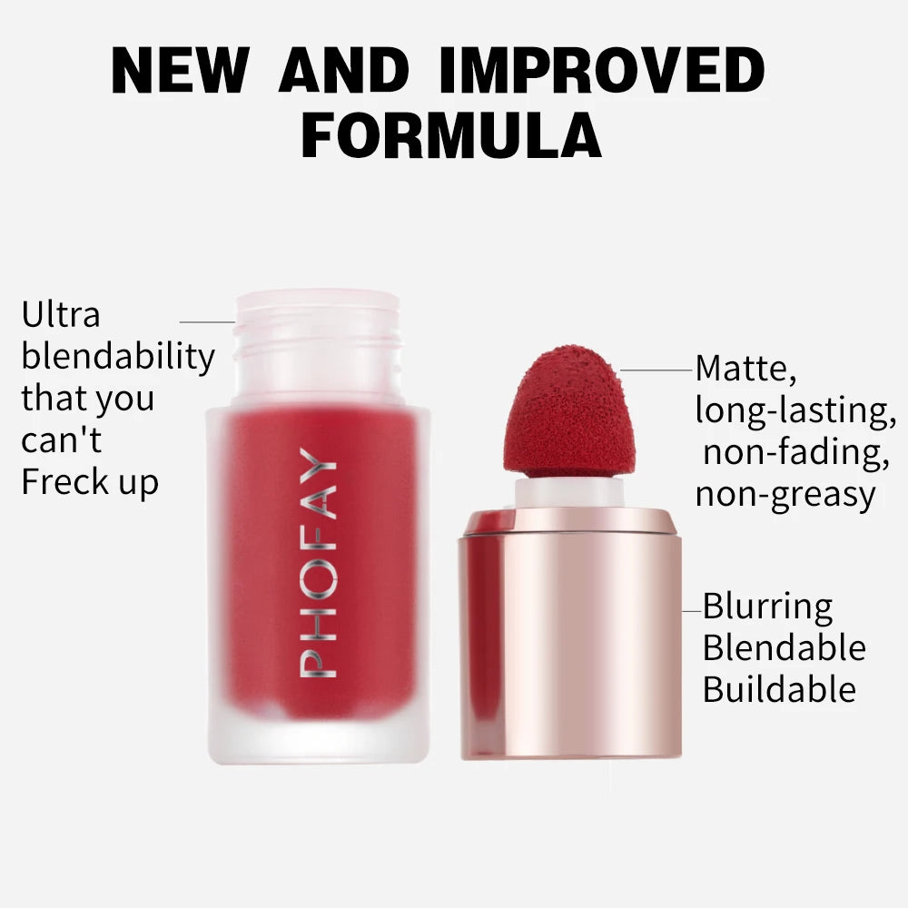 PHOFAY Make Up Liquid Blush Facial Nourishing Blusher Gel Cream Multi-purpose Lip Gloss Makeup Blush Wholesale