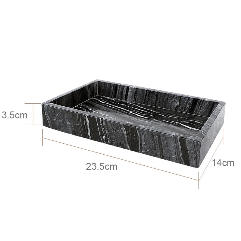 Tree Black Natural Marble Set for Bathroom Luxury Toothbrush Holder Soap Dispenser Soap Dish Tray Bathroom Accessories Sets