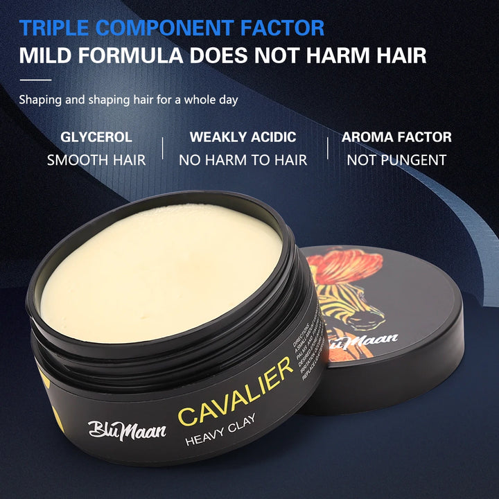 Hair Styling Pomade & Gel for Men - Strong Hold Restoring Ointment, Long Lasting Hair Wax with Natural Shine