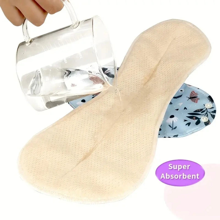 2Pcs Washable Menstrual Pad Panty Liner Reusable Cloth Sanitary pad Hygienic and Soft Cotton Mesh Menstrual Accessories