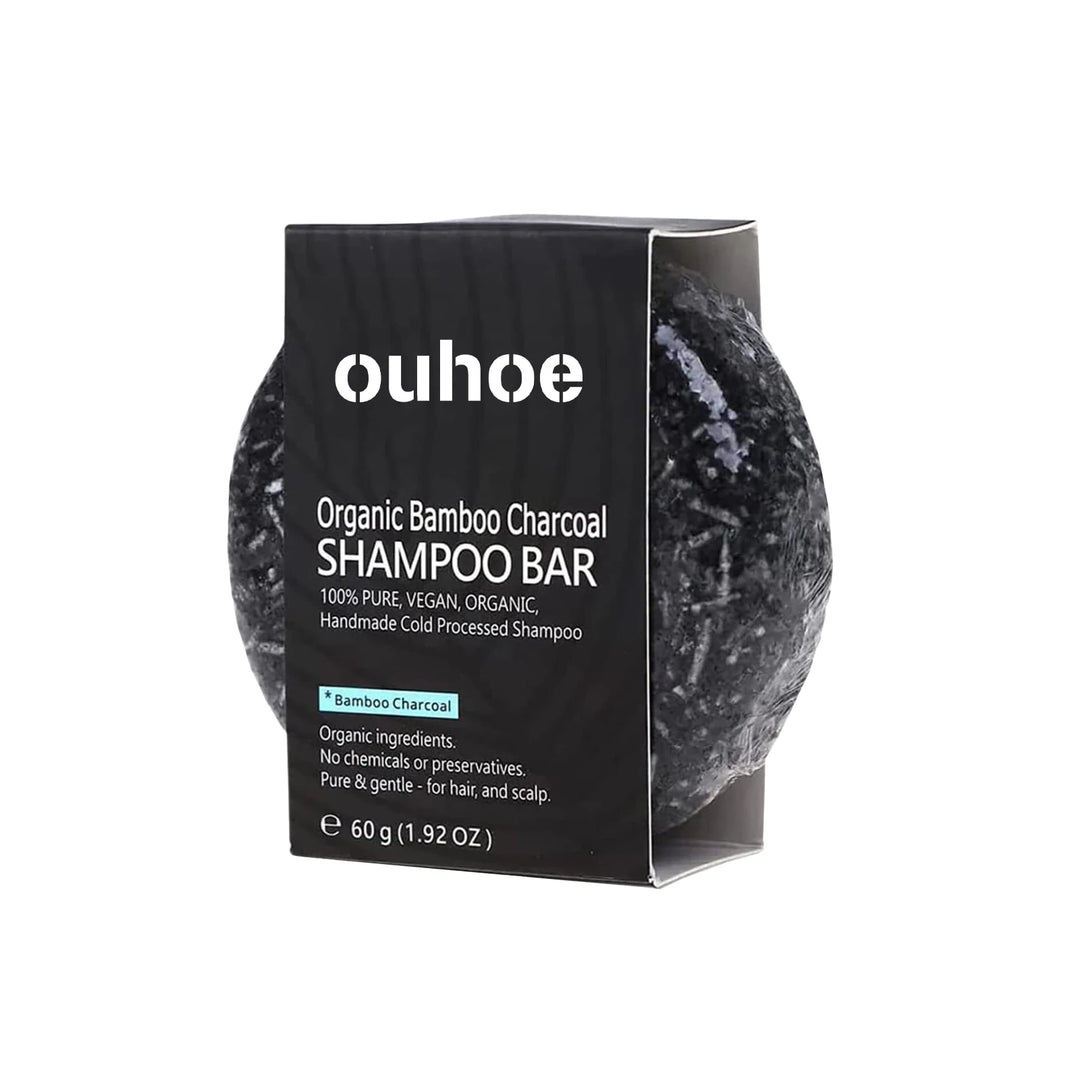 Bamboo Charcoal Shampoo Soap Deep Clean The Scalp Create Dark And Thick Hair Improve Dryness Hair Nourish Charcoal Shampoo Soap