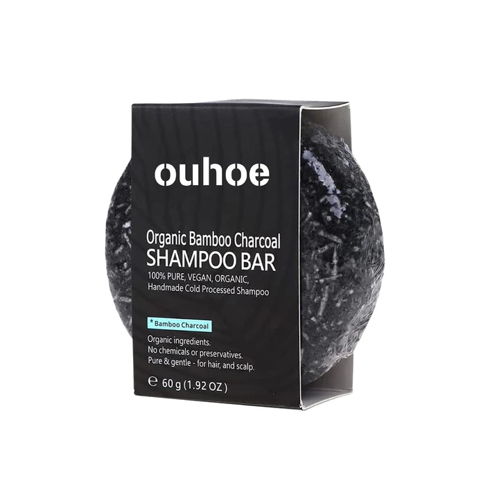 Bamboo Charcoal Shampoo Soap Deep Clean The Scalp Create Dark And Thick Hair Improve Dryness Hair Nourish Charcoal Shampoo Soap