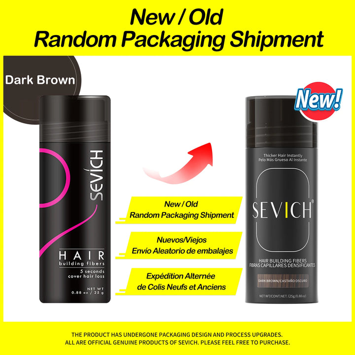 Sevich 25g hair building fibers powder hair loss products bald extension thicken hair spray jar keratin