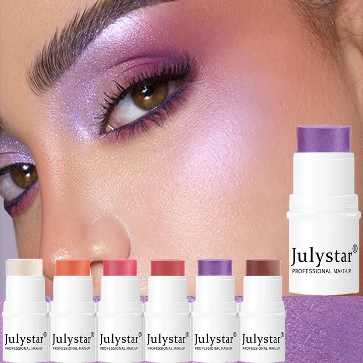 Face Brown Contouring Bronzer Stick Multifunctional Highlighter Blush Silkworm Brightening Sculpt Facial Outline Shadow Cosmetic