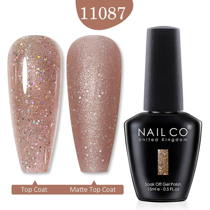 NAILCO Red Colors Series 15ML Nail Gel Polish Nail Supplies Semi Permanent For Nail Art Manicure Soak Off LED UV Hybrid Varnish