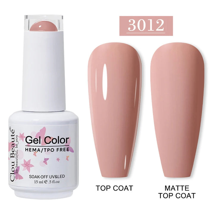 Clou Beaute 15ml HEMA TPO FREE Gel Nail Polish Vernis Semi Permanent UV Nail Art Varnish Lakiery Hybrydowe Manicure Gel Polish