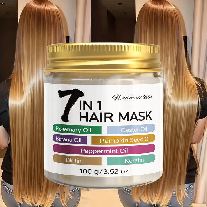 Rosemary & Castor Oil Hair Mask with Keratin, Batana & Peppermint Oil Smoothing Nourishing Treatment for Dry Hair 100g