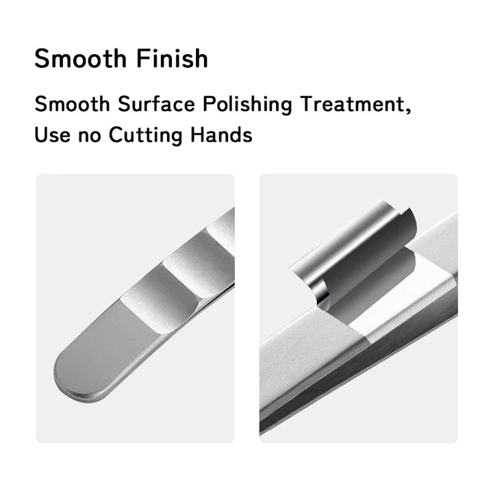 LUKATME Eyelash Tweezer Anti-Slip Fiber Tip Eyelash Extension Tools Stainless Steel Professional Precision Tweezer for Makeup
